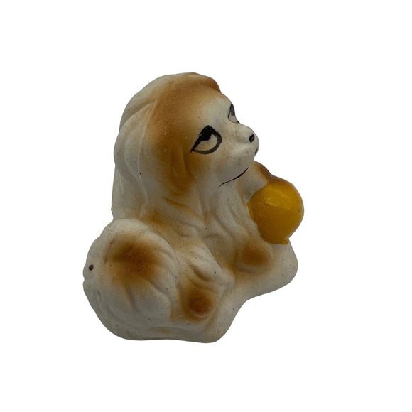 Ceramic Dog Figurine Bisque 2" Tall Miniature Collectible - Picture 4 of 5